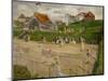 Tennis Court with Players in Noordwijk, Netherlands, 1913-Max Liebermann-Mounted Giclee Print