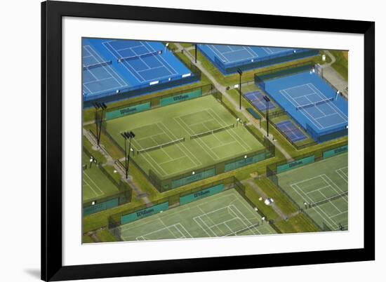 Tennis Courts, Albany, Auckland, North Island, New Zealand-David Wall-Framed Photographic Print