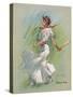 Tennis Girl-Hamilton King-Stretched Canvas