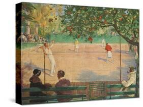 Tennis, Hotel Beau Site, Cannes-Sir John Lavery-Stretched Canvas