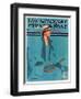 "Tennis in Blue," Saturday Evening Post Cover, June 16, 1934-Penrhyn Stanlaws-Framed Giclee Print