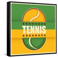 Tennis In Color-Rashomon-Framed Stretched Canvas