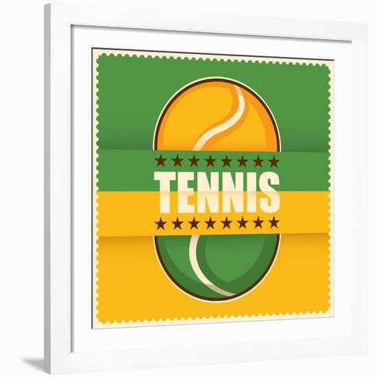 Tennis In Color-Rashomon-Framed Art Print