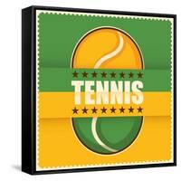 Tennis In Color-Rashomon-Framed Stretched Canvas