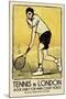 Tennis in London-The Vintage Collection-Mounted Giclee Print