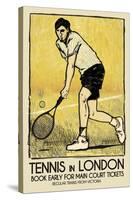Tennis in London-The Vintage Collection-Stretched Canvas