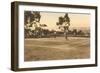 Tennis Match-null-Framed Art Print