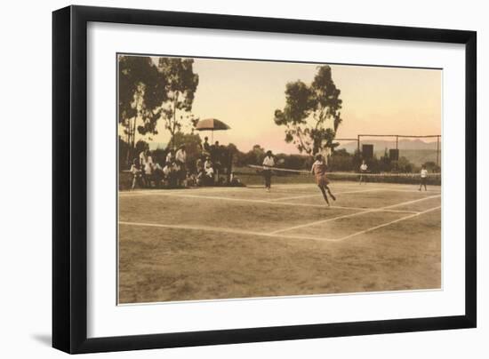 Tennis Match-null-Framed Art Print