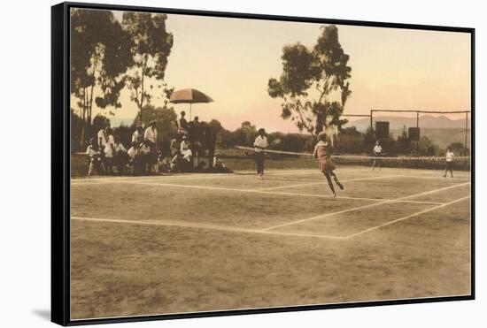 Tennis Match-null-Framed Stretched Canvas