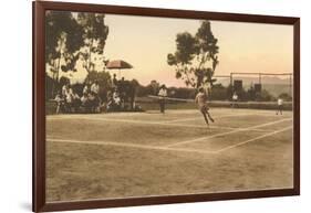 Tennis Match-null-Framed Art Print