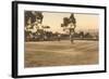 Tennis Match-null-Framed Art Print