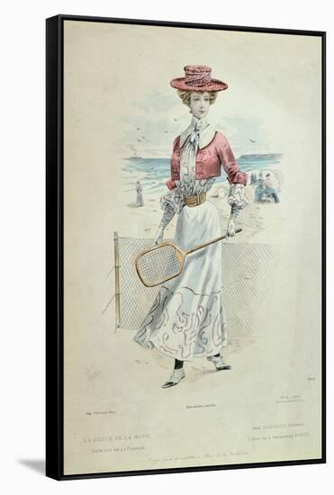 Tennis Outfit, from 'La Revue De La Mode', 1900-null-Framed Stretched Canvas