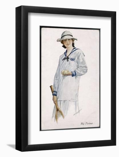 Tennis Partner-null-Framed Photographic Print