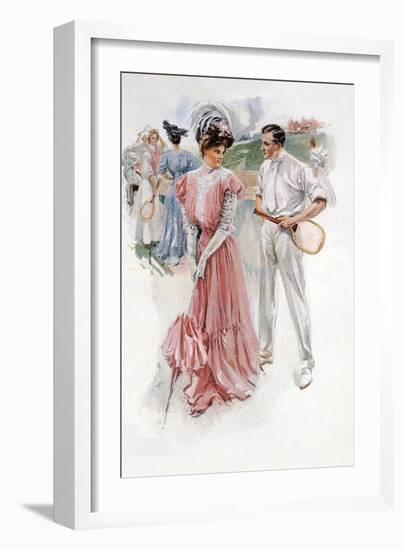 Tennis Partners-null-Framed Art Print