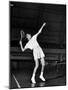 Tennis Player Althea Gibson, Serving the Ball While Playing Tennis-Gordon Parks-Mounted Premium Photographic Print