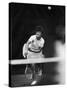 Tennis Player Billie Jean King in Action During US Championship Match at Forest Hills-Richard Meek-Stretched Canvas