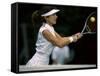 Tennis Player Hitting the Ball-null-Framed Stretched Canvas