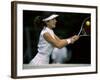 Tennis Player Hitting the Ball-null-Framed Photographic Print