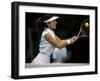 Tennis Player Hitting the Ball-null-Framed Photographic Print