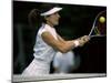 Tennis Player Hitting the Ball-null-Mounted Photographic Print