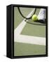 Tennis Player on Court-Tom Grill-Framed Stretched Canvas