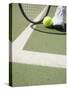 Tennis Player on Court-Tom Grill-Stretched Canvas