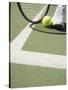 Tennis Player on Court-Tom Grill-Stretched Canvas