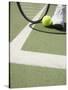 Tennis Player on Court-Tom Grill-Stretched Canvas