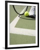 Tennis Player on Court-Tom Grill-Framed Photographic Print