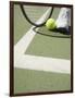 Tennis Player on Court-Tom Grill-Framed Photographic Print