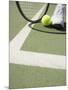 Tennis Player on Court-Tom Grill-Mounted Photographic Print