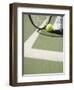 Tennis Player on Court-Tom Grill-Framed Photographic Print