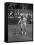 Tennis Player Pierre Pellizza in Action-null-Framed Stretched Canvas