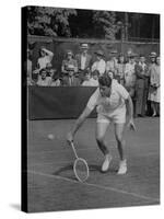 Tennis Player Pierre Pellizza in Action-null-Stretched Canvas