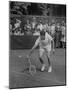 Tennis Player Pierre Pellizza in Action-null-Mounted Photographic Print
