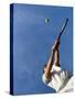 Tennis Player with Blue Sky-null-Stretched Canvas