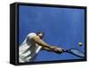 Tennis Player with Blue Sky-null-Framed Stretched Canvas