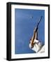 Tennis Player with Blue Sky-null-Framed Photographic Print