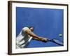 Tennis Player with Blue Sky-null-Framed Photographic Print