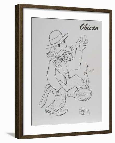 Tennis Player-Jovan Obican-Framed Collectable Print