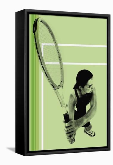 Tennis player-null-Framed Stretched Canvas
