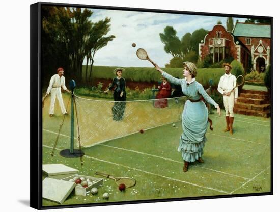 Tennis Players, 1885-Horace Henry Cauty-Framed Stretched Canvas