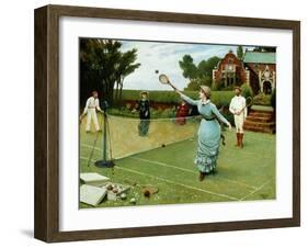 Tennis Players, 1885-Horace Henry Cauty-Framed Giclee Print