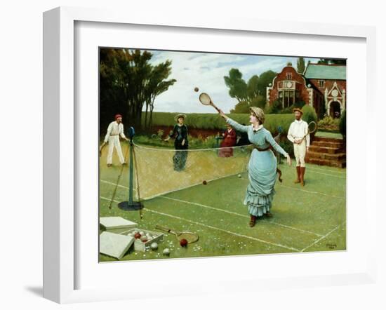 Tennis Players, 1885-Horace Henry Cauty-Framed Giclee Print