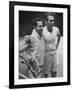 Tennis Players Bobby Riggs and Jack Kramer Posing at Madison Square Garden-Ralph Morse-Framed Premium Photographic Print