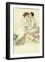 Tennis Players Kissing-null-Framed Art Print