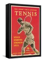 Tennis Promotion Poster-null-Framed Stretched Canvas