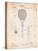 Tennis Racket Patent-Cole Borders-Stretched Canvas