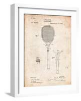 Tennis Racket Patent-Cole Borders-Framed Art Print