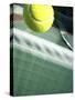 Tennis Racquet, Ball and Net-null-Stretched Canvas